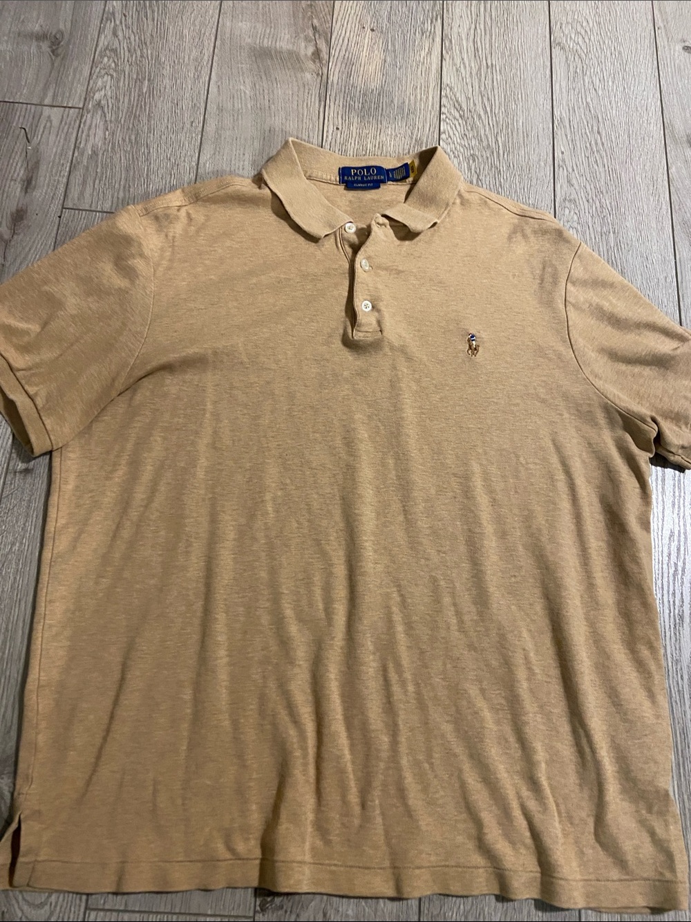 Polo by Ralph Lauren Men’s Beige Polo Shirt
